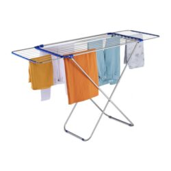 Drabužių džiovykla 97x176x55cm., sidabrinės/mėlynos spalvos