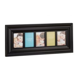Koliažas 5 nuotraukų 30,5x71x2,5cm., juodos spalvos