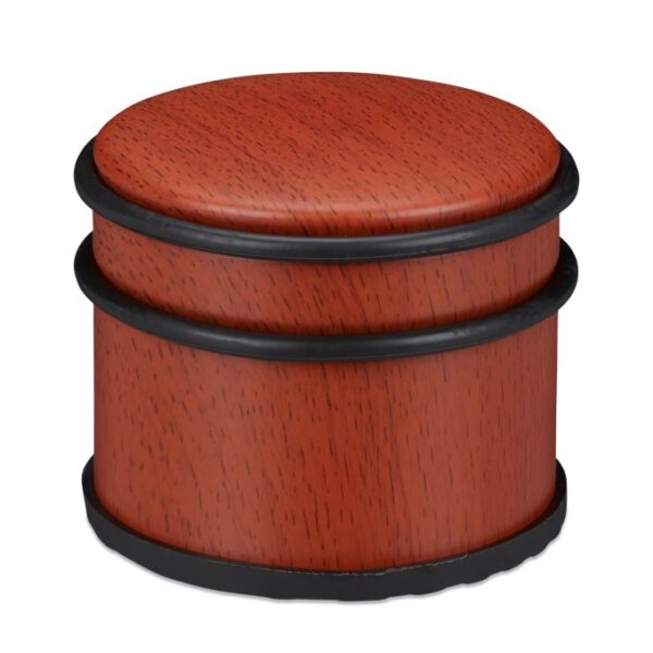 Durų atrama medinės išvaizdos, raudonos spalvos