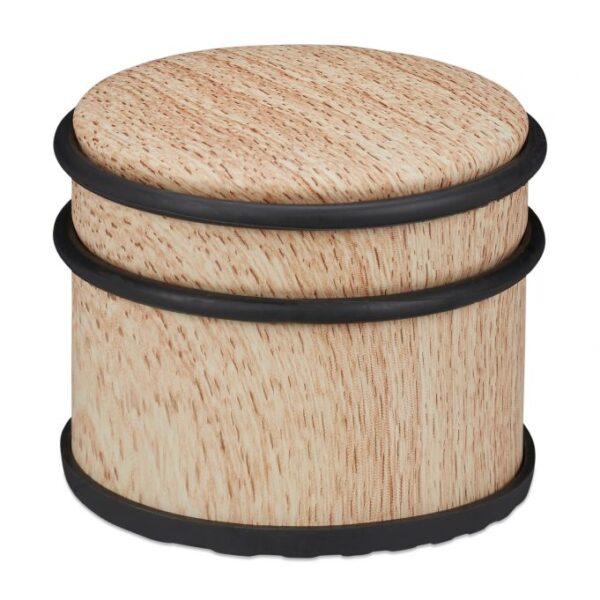 Durų atrama medinės išvaizdos, šviesiai rudos spalvos