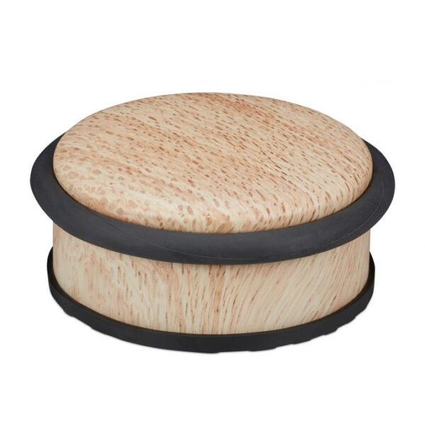 Durų atrama medinės išvaizdos, šviesiai rudos spalvos