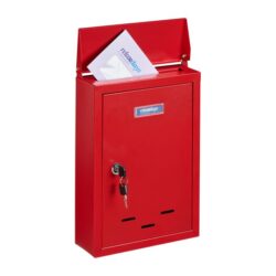 Pašto dėžutė 35,5x24x9cm., raudonos spalvos