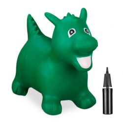 Pripučiamas žaislas "Drakonas" 46x26x60cm., žalios/juodos/baltos spalvos