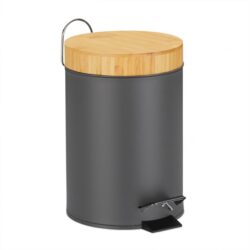 4 litrų šiukšliadėžė, pilkos/šviesiai rudos spalvos