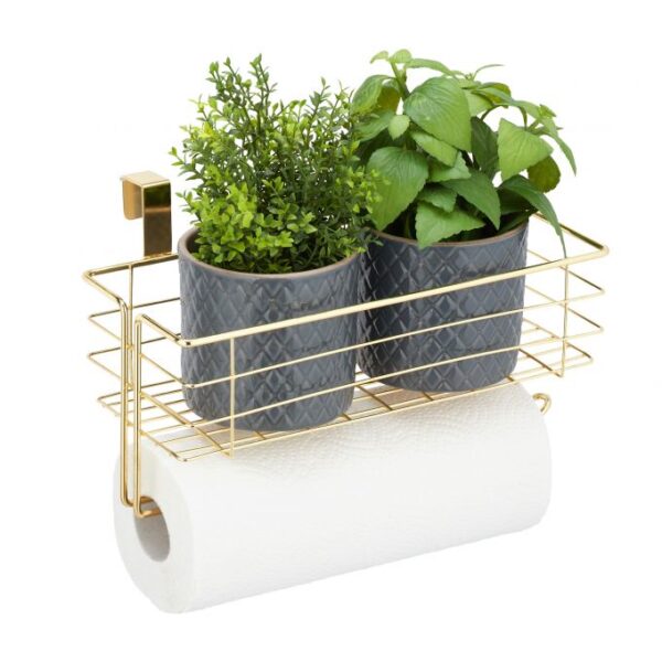 Pakabinamas krepšelis 18x31x17cm., auksinės spalvos