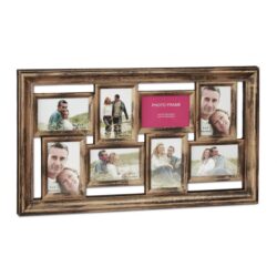 Koliažas 8 nuotraukų 39,5x68x3cm., rudos spalvos