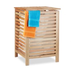 Skalbinių krepšelis 65,5x45x45cm, 52L., šviesiai rudos spalvos