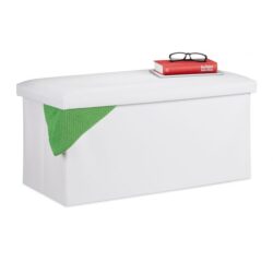 Sulankstomas suoliukas 37,5x76,5x38,5cm., baltos spalvos