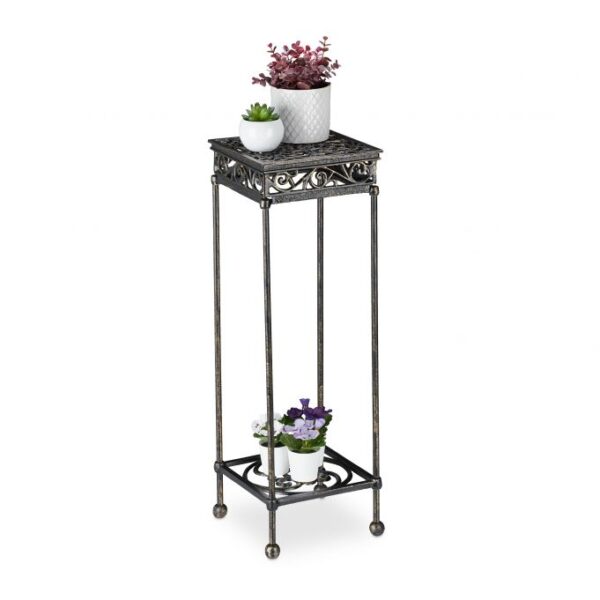 Gėlių stovas 73x24x24cm., rudos/auksinės spalvos