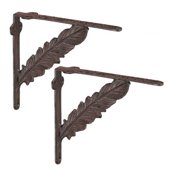 Rinkinys iš 2 sieninių vazonų laikiklių 19x4x21cm., rudos spalvos