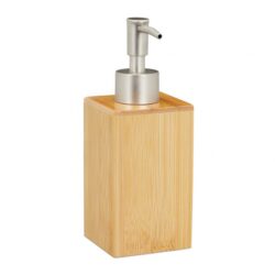 Skysto muilo dozatorius 17,5x6,5x6,5cm., šviesiai rudos/sidabrinės spalvos