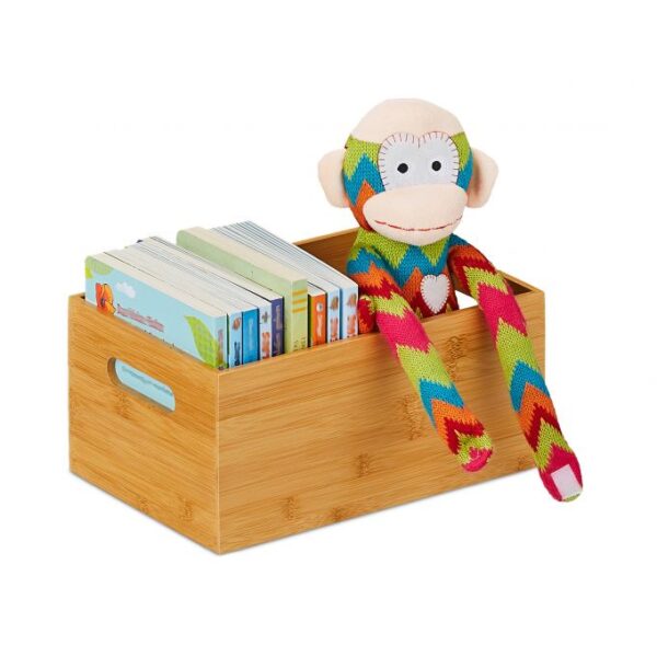 Daiktų laikymo dėžė 14x30x20cm., šviesiai rudos spalvos