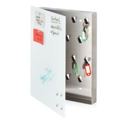 Sieninė rakinama raktų dėžutė, sidabrinės spalvos