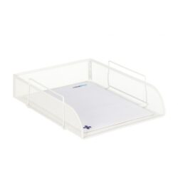 Popieriaus padėklas 8,5x25x34 cm., baltos spalvos