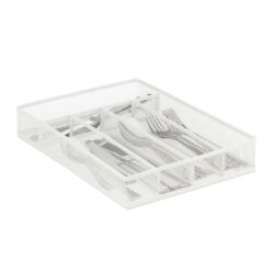 Stalo įrankių padėklas 5,5x23,5x32cm., baltos spalvos