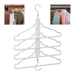 Drabužių pakaba, baltos/sidabrinės spalvos