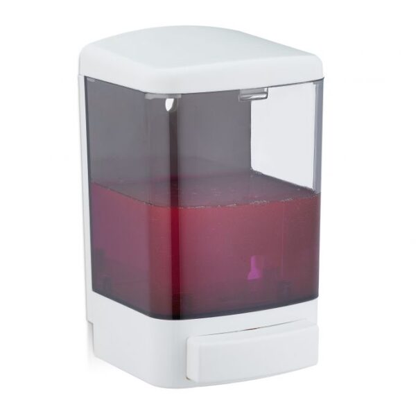 10033721_0_1_f4d24c4d00b4ac3485dc4240ebac086d.jpg Skaidrus sieninis muilo dozatorius 19x11,5x11cm., baltos spalvos