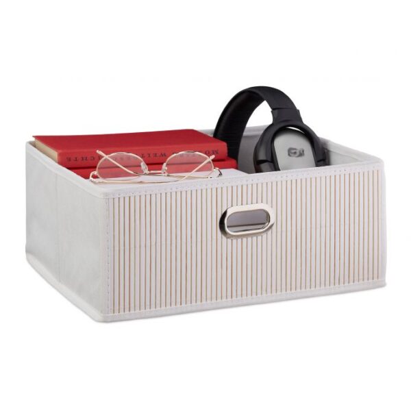 Daiktų laikymo dėžė 14x31x31cm., baltos spalvos