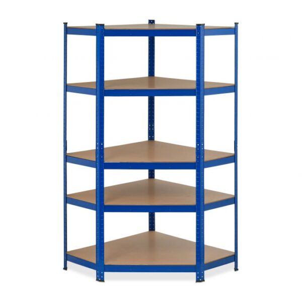 Sandėliavimo lentyna 181x128x92cm., šviesiai rudos/mėlynos spalvos