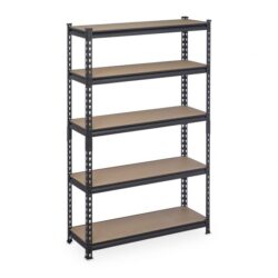 Sandėliavimo lentyna 153x91x30,5cm., šviesiai rudos/juodos spalvos