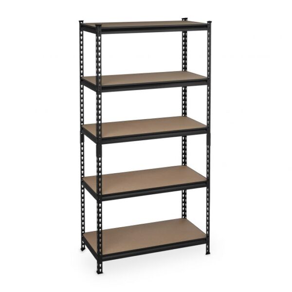 Sandėliavimo lentyna 183x91x46cm., šviesiai rudos/juodos spalvos