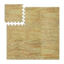 Rinkinys 9 apsauginių grindų kilimėlių 1x31,5x31,5cm., smėlio/rudos/šviesiai rudos spalvos