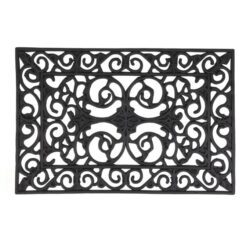 Guminis durų kilimėlis 60x40 cm., juodos spalvos