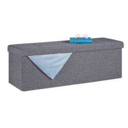 Sulankstomas suoliukas 38,5x114x37,5cm., tamsiai pilkos spalvos