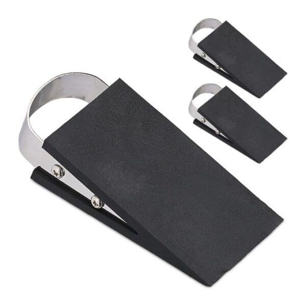 Rinkinys iš 3 guminių atramų, juodos spalvos