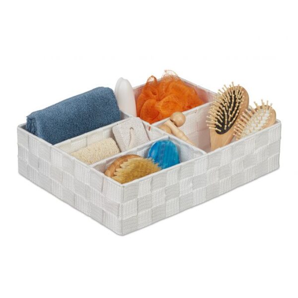 10035330_49_1_1cfdb8fda1811785e670d2851305fe0e.jpg Daiktų laikymo dėžė 8,5x32x25cm., baltos spalvos