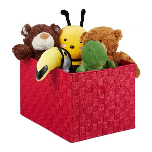 Daiktų laikymo dėžė 26x40x30cm., raudonos spalvos