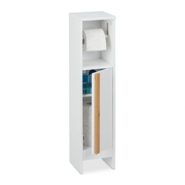 Tualetinio popieriaus laikiklis 75,5x18,5x18,5cm., šviesiai rudos/baltos spalvos