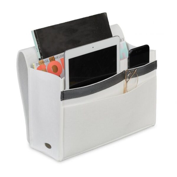 Pakabinamas krepšys 27x31,5x11,5cm., baltos spalvos