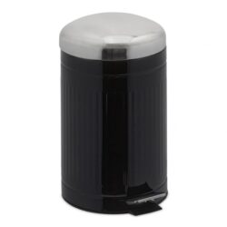 12 litrų šiukšliadėžė, juodos/sidabrinės spalvos