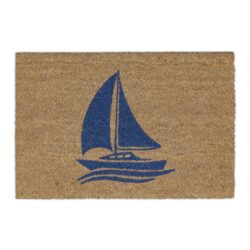 Durų kilimėlis "Laivas" 60x40 cm., mėlynos/šviesiai rudos spalvos