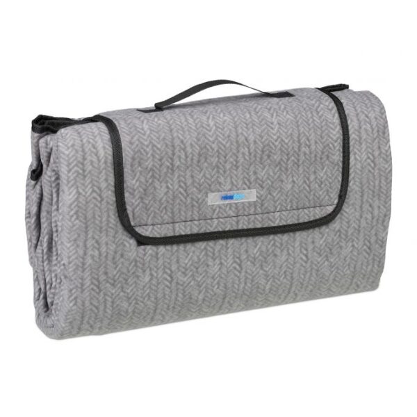 Pikniko antklodė 200x200cm., pilkos spalvos