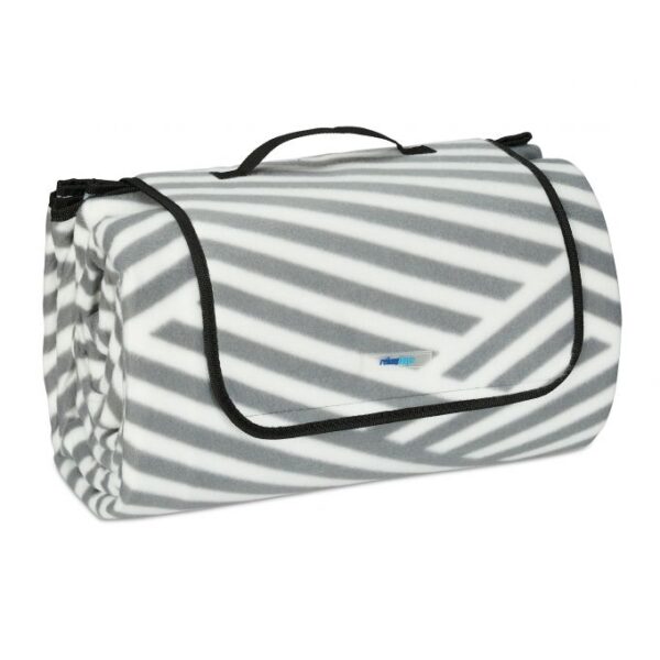 Pikniko antklodė 200x300cm., pilkos/baltos spalvos