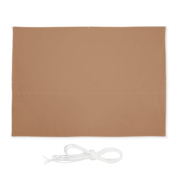 Stačiakampis tentas nuo saulės 350x250cm., šviesiai rudos spalvos
