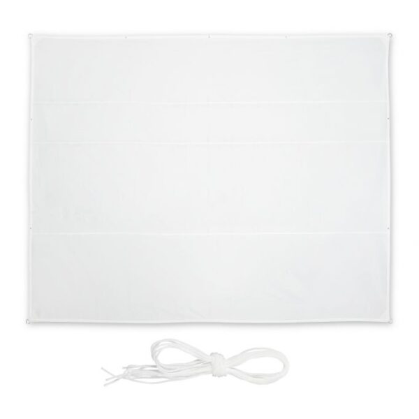 Stačiakampis tentas nuo saulės 600x500cm., baltos spalvos