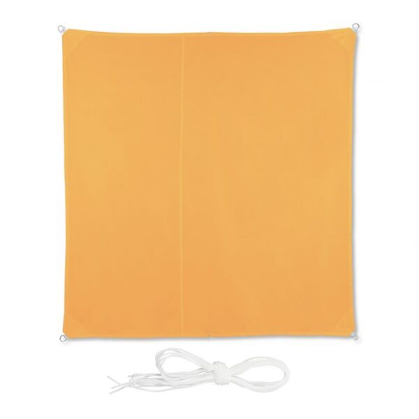 Kvadratinis tentas nuo saulės 300x300cm., geltonos spalvos