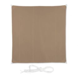 Kvadratinis tentas nuo saulės 500x500cm., rudos spalvos