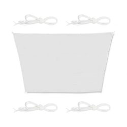 Trapecijos formos tentas nuo saulės 550x400x300., baltos spalvos