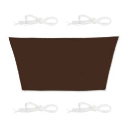 Trapecijos formos tentas nuo saulės 400x200x300., rudos spalvos