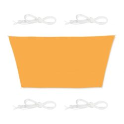 Trapecijos formos tentas nuo saulės 400x200x300., geltonos spalvos