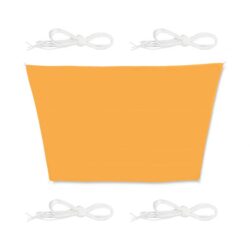 Trapecijos formos tentas nuo saulės 550x400x300., geltonos spalvos