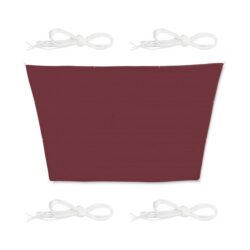 Trapecijos formos tentas nuo saulės 550x400x300., tamsiai raudonos spalvos