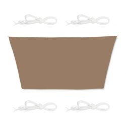 Trapecijos formos tentas nuo saulės 400x200x300., rudos spalvos