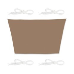 Trapecijos formos tentas nuo saulės 550x400x300., rudos spalvos