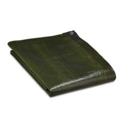 Brezentas 500x600cm., tamsiai žalios spalvos