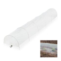 Šiltnamis 43x58,5x370cm., baltos/sidabrinės spalvos